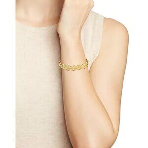 Tory Burch Miller Logo Cuff Bracelet Gold OS